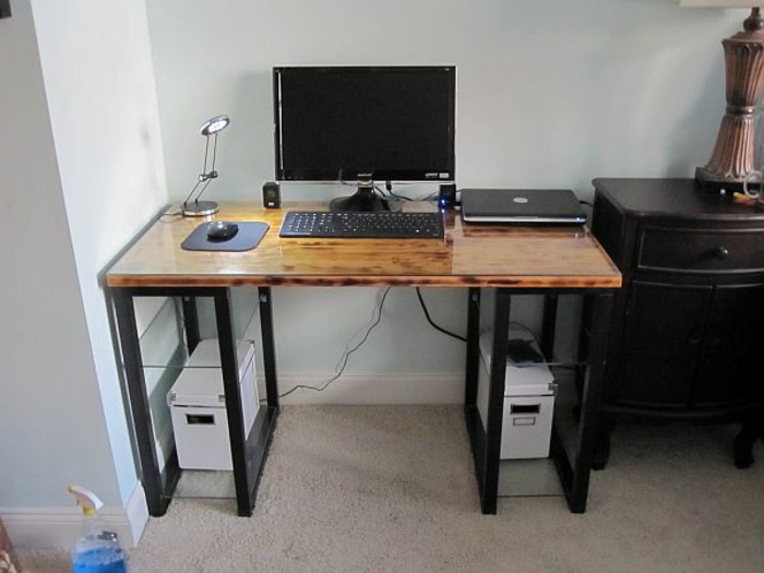 Schreibtisch selber bauen -106 originelle Vorschläge!