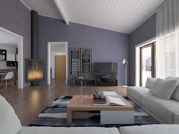 wohnzimmer modern einrichten grau  Dumsscom - Wohnzimmer Gestalten Grau Braun