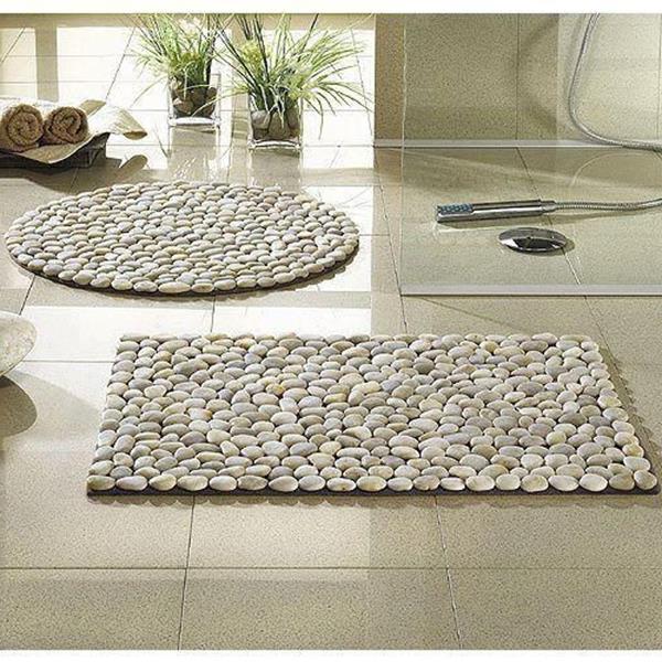 Teppich-für-das-Badezimmer-Steinen-interessante-Idee