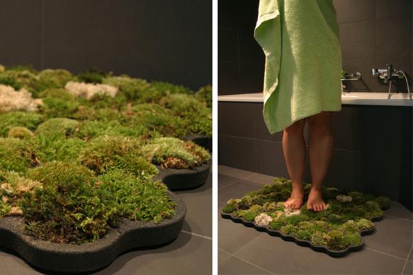 moos-Teppich-originelle-Idee-Badezimmergestaltungsidee