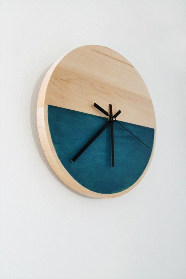 Wanduhr aus Holz - fantastische Beispiele!
