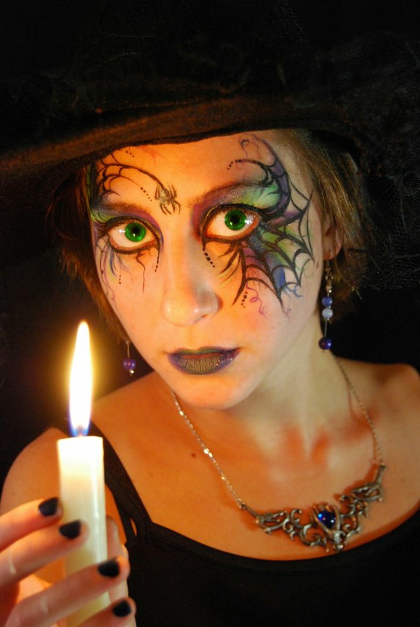 halloween-make-up-ideen-hexe-eine-kerze