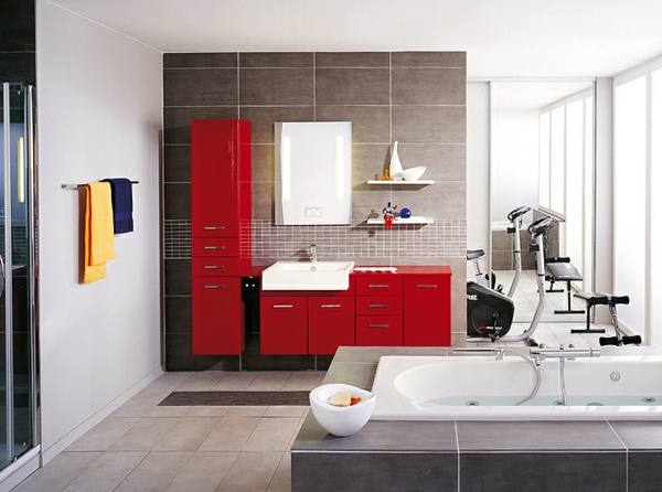 modernes-badezimmer-design-einrichtungsideen-rote-schränke