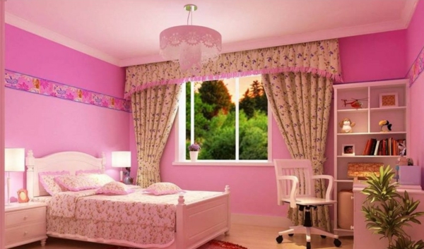 Schlafzimmer -in-Rosa