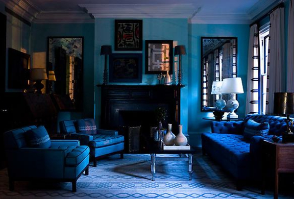 tapeten-farben-ideen-kleines-wohnzimmer-in-blau