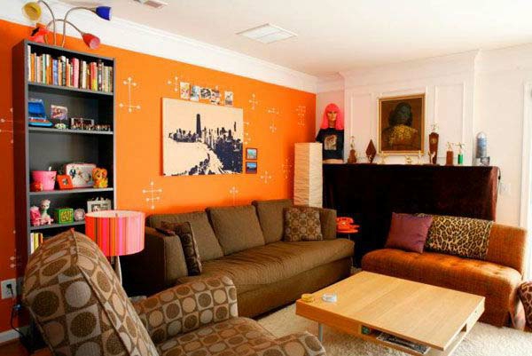 tapeten-farben-ideen-wohnzimmer-in-orange