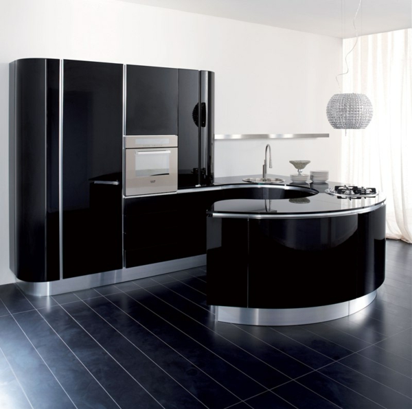 90 neue Küchenideen: Weiß und Schwarz