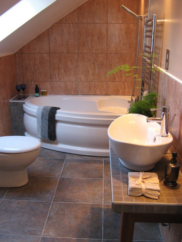 elektrische-eckbadewanne - moderne badezimmer gestaltung