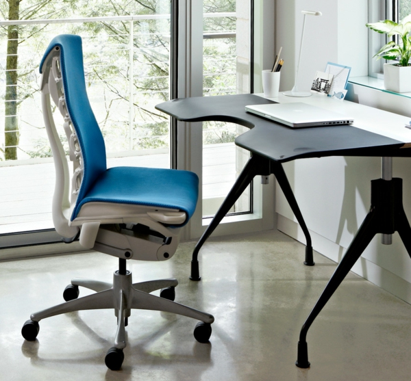 Bürostühle-in-Blau--mit-schönem-Design-Interior-Design-Ideen