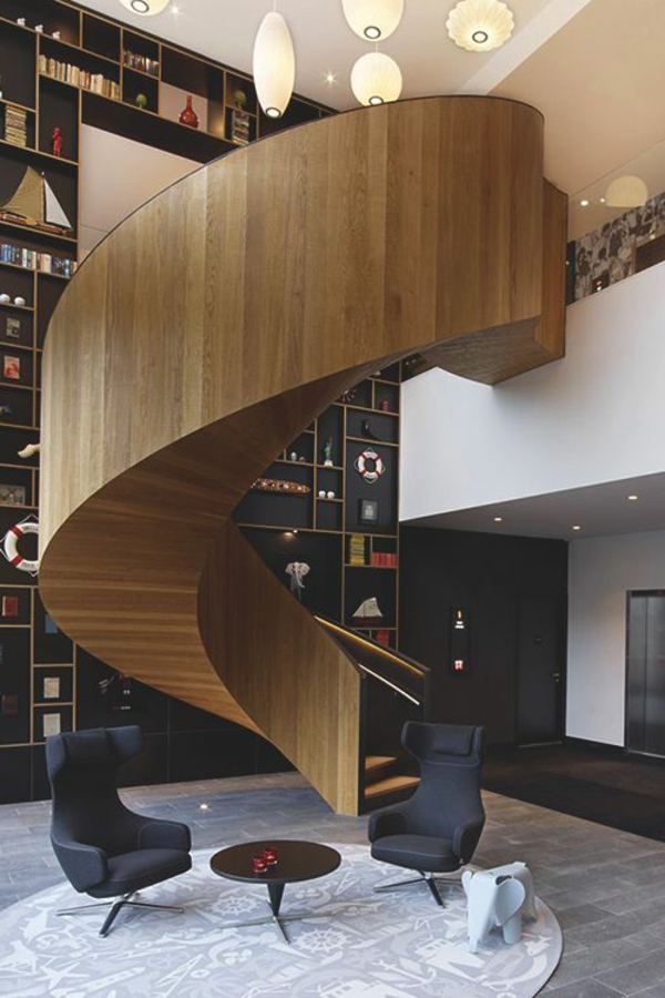 Interior-Design-Innenarchitektur-moderne-Innentreppen--aus-Holz
