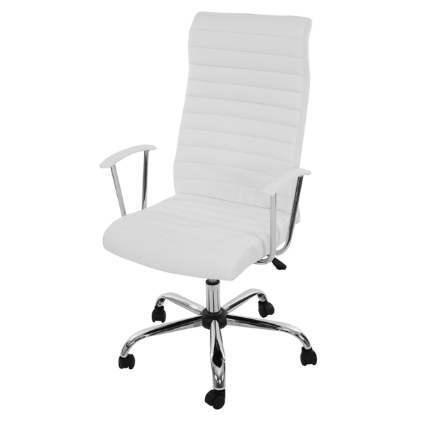bequeme-Bürostühle-mit-schönem-Design-in-Weiß-Interior-Design-Ideen