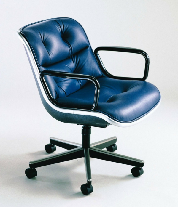 komfortabler-Drehstuhl-mit-modernem-Design-Lederstuhl-in-Blau