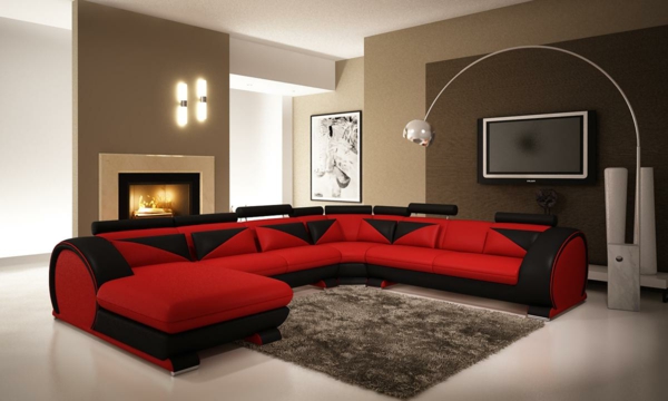 living-room-furniture-sensational-red-leather-sectional-sofa-with-standing-lamp-also-white-ceiling-elegance-red-leather-sectional