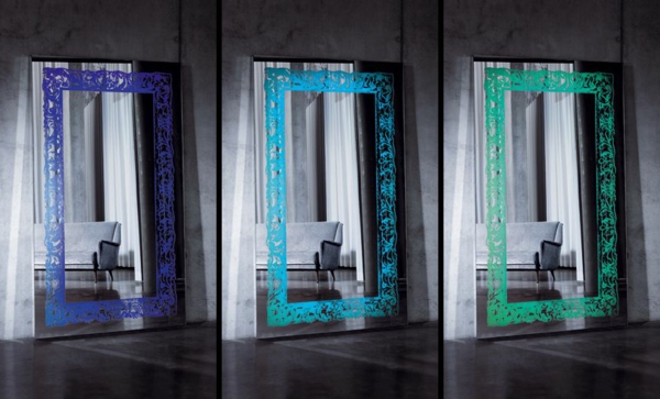 barockspiegel - drei einmalige modelle mit rahmen in verschiedenen farben