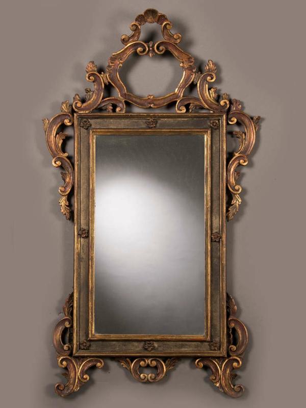barockspiegel - sehr interessanter rahmen mit vielen ornamenten