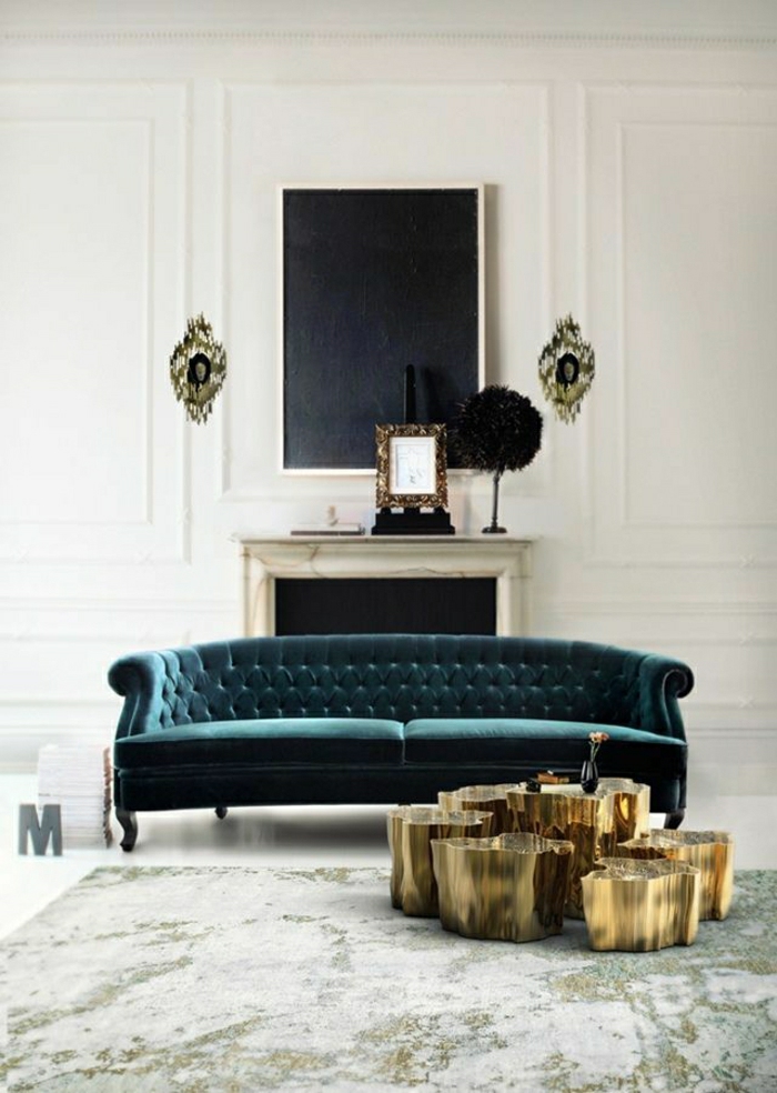 Luxus-Zimmer-modernes-Design-Chesterfield-Samt