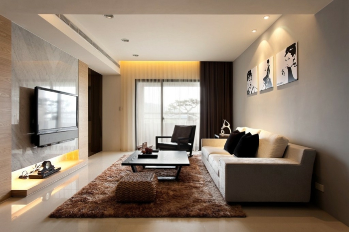 luxus-wohnzimmer-kleine-moderne-gestaltung-fernseher-an-der-wa