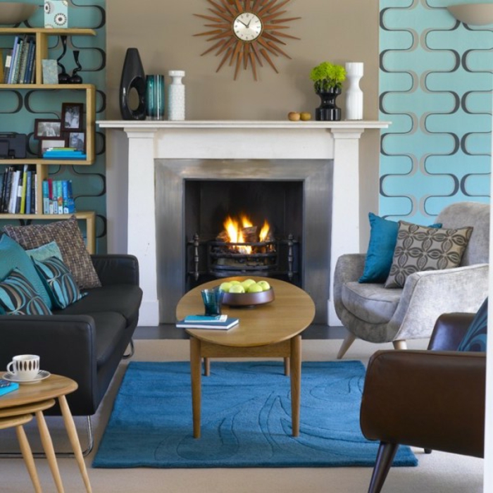retro-wohnzimmer-blauer-teppich