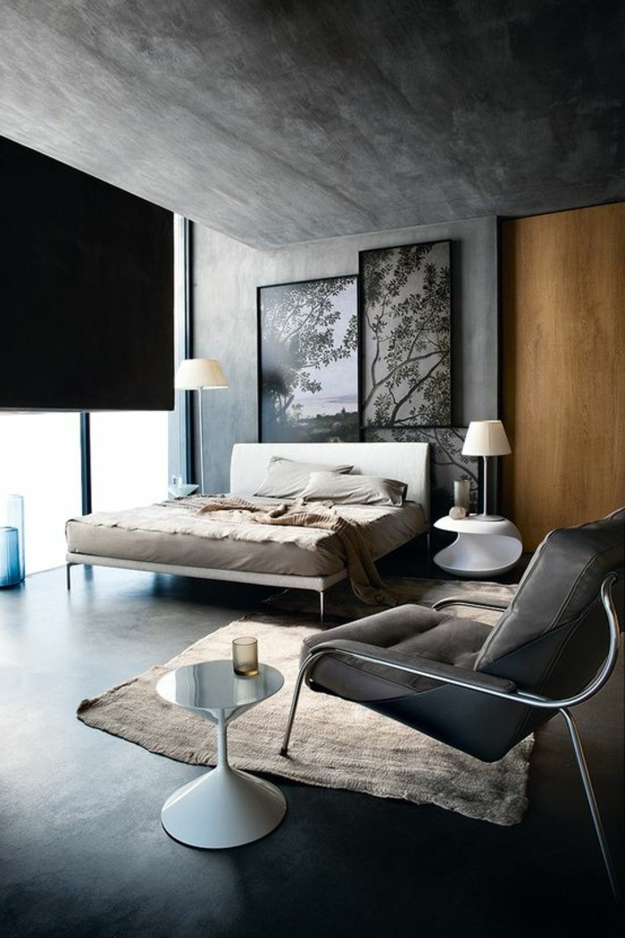 schlafzimmer-in-grau-dunkles-design