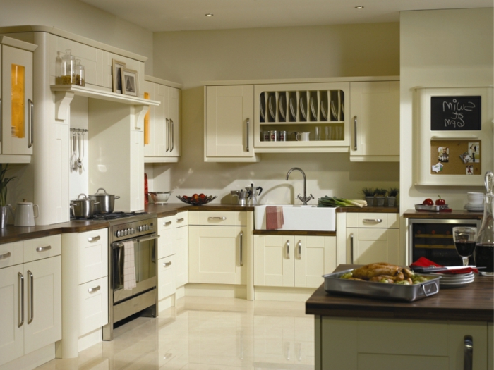 Wandschrank für Küche: glanzvolle Modelle und Muster