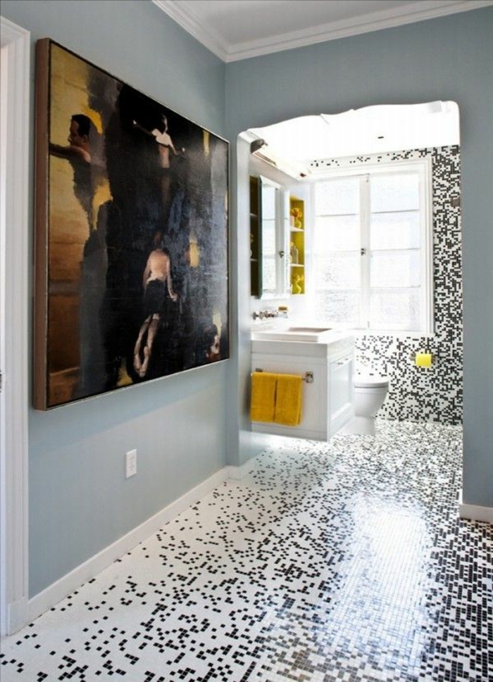 badezimmer-mit-mosaik-ein-aristokratisches-bild-an-der-wand