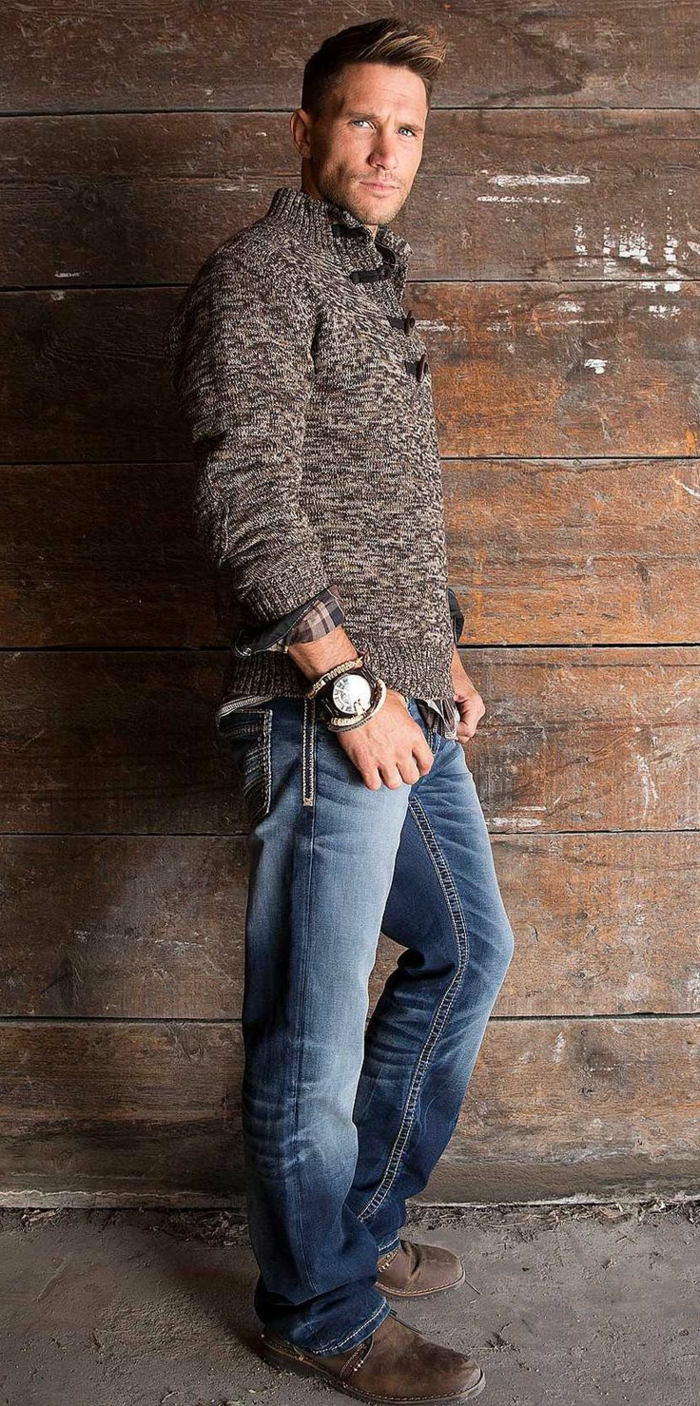 Cowboy-Look-Jeans-warmer-Pullover