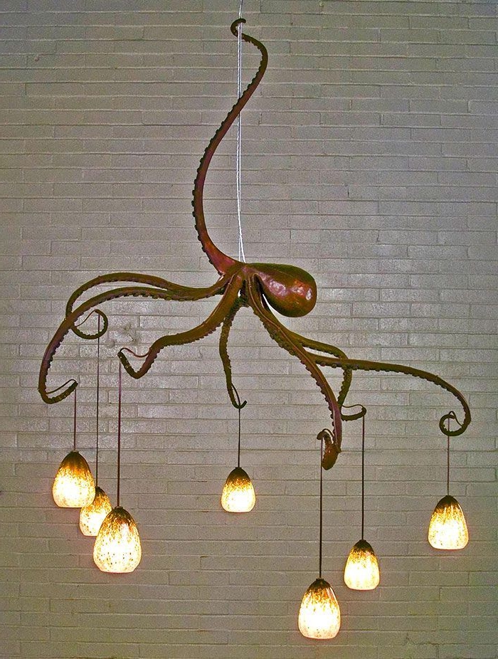 Designer-Leuchten-Oktopode-Modell-attraktive-extravagante-Idee