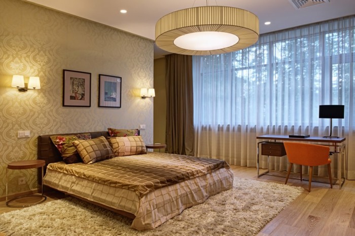 wandfarbe-gold-modernes-und-tolles-schlafzimmer-gestalten-und-dekorieren