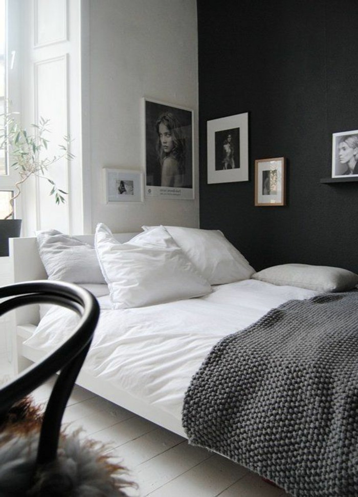 wandfarbe-grau-herrliches-kleines-schlafzimmer-ausstatten