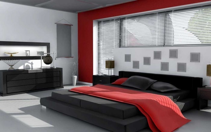Rotes-Schlafzimmer-Design-Eine-kreative-Dekoration