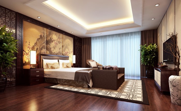 Schlafzimmer-braun-Ein-verblüffendes-Design