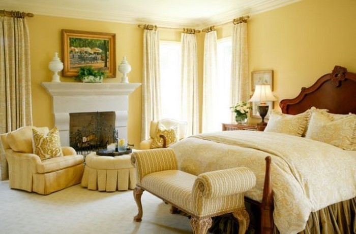 Schlafzimmer-farblich-gestalten-mit-Gelb-Eine-moderne-Dekoration