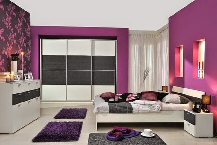 Schlafzimmer-lila-Eine-coole-Gestaltung