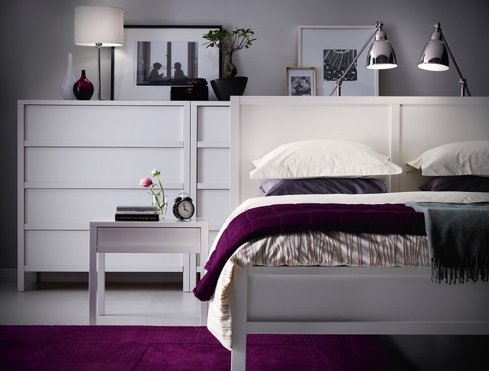 Schlafzimmer-lila-Eine-verblüffende-Ausstattung