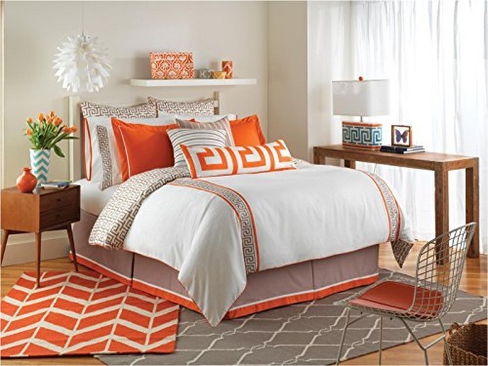 Schlafzimmer-orange-Ein-kreatives-Design