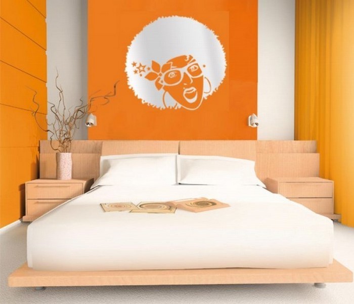 Schlafzimmer-orange-Ein-tolles-Design