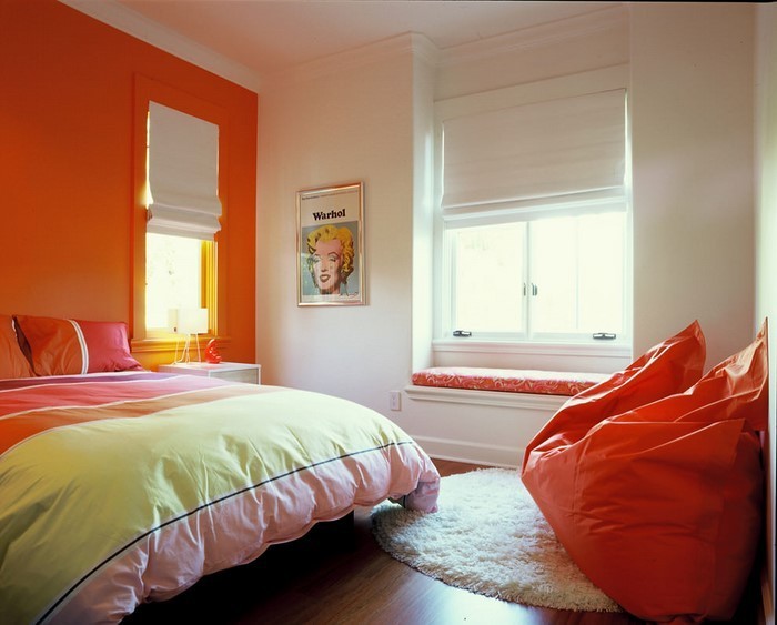 Schlafzimmer-orange-Ein-verblüffendes-Design