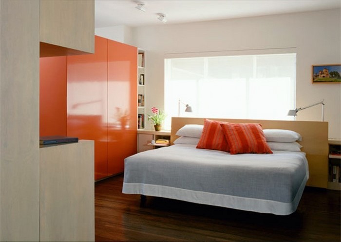 Schlafzimmer-orange-Eine-coole-Dekoration