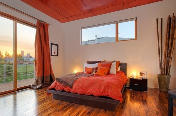 Schlafzimmer-orange-Eine-kreative-Ausstattung