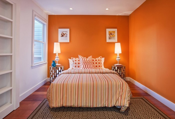 Schlafzimmer-orange-Eine-kreative-Ausstrahlung