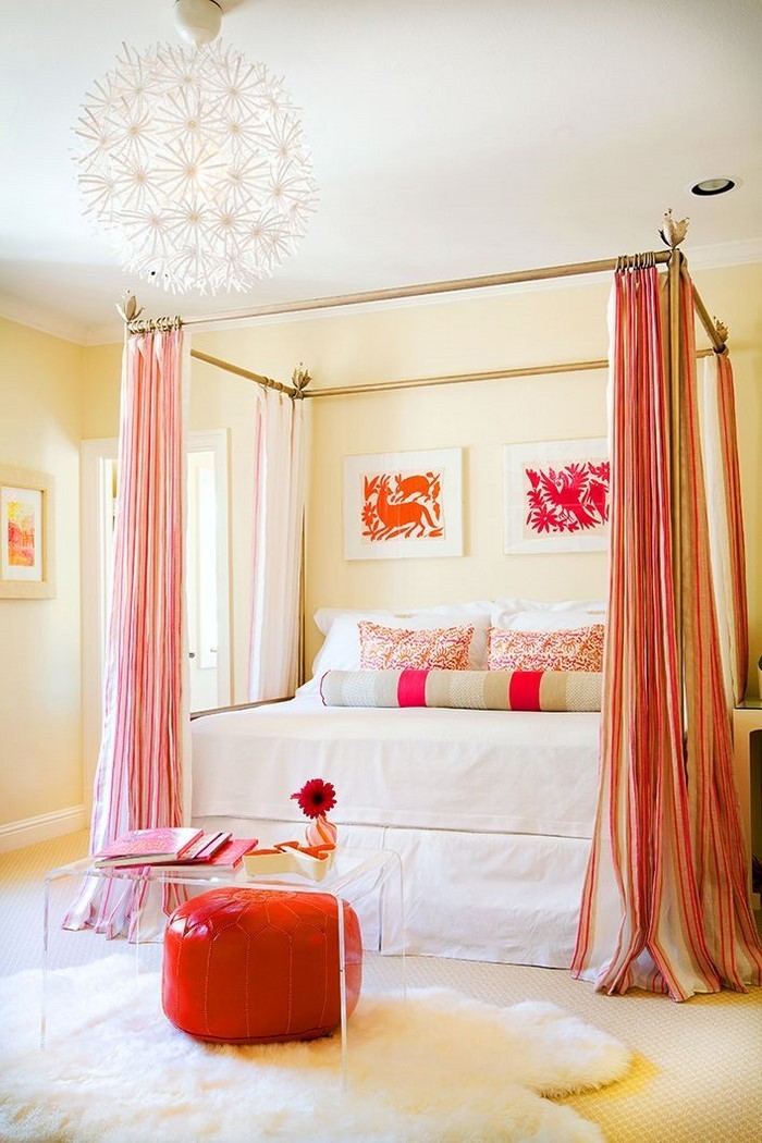 Schlafzimmer-orange-Eine-kreative-Gestaltung