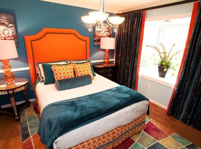 Schlafzimmer-orange-Eine-super-Еinrichtung