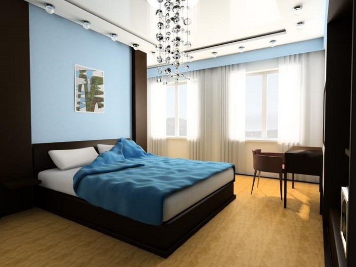 Schlafzimmereinrichtung-in-Blau-Eine-moderne-Ausstattung