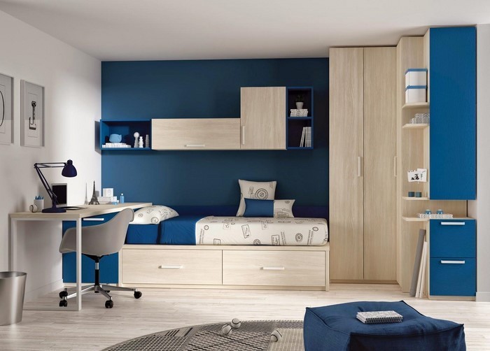 Schlafzimmereinrichtung-in-Blau-Eine-moderne-Ausstrahlung