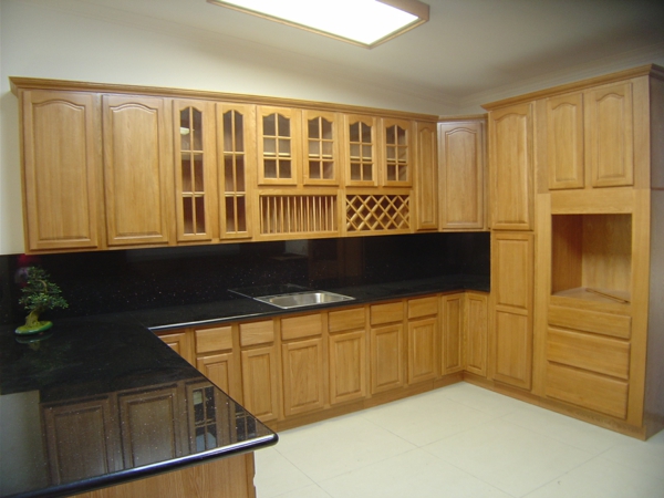 küchenfarben - hell braun und schwarz - moderne küche ausstattung