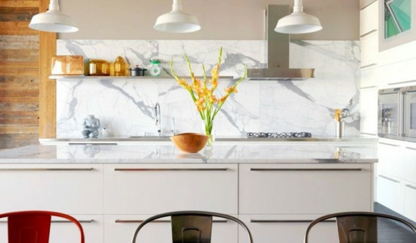 küchenrückwand aus marmor