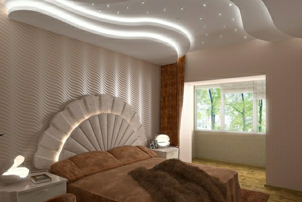 elegante-Hängedecke-weißes-Schlafzimmer