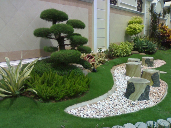 garten-gestaltung-moderne-gärten-mit-steinen