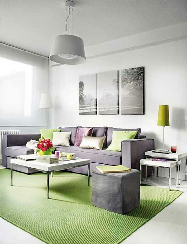 wohnung-modern-einrichten- sofa mit dekokissen