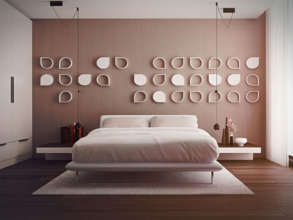 Deko-für-Wand-im-Schlafzimmer-Design-Ideen-bettwäsche-in-weiß